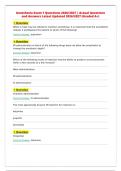 Anesthesia Exam 1 Questions 2026&sol;2027 &vert; Actual Questions&NewLine;and Answers Latest Updated 2026&sol;2027 &lpar;Graded A&plus;&rpar;
