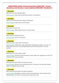 ANESTHESIA EXAM 2 Review Questions 2026&sol;2027 &vert; Actual&NewLine;Questions and Answers Latest Updated 2026&sol;2027 &lpar;Graded A&plus;&rpar;