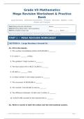 Grade 7 Math Mega Bundle&colon; 170&plus; Practice Problems Across 6 Core Topics &mdash; Worksheet &plus; Answer Key