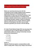 FLORIDA NHA EXAM COMPLETE QUESTION &NewLine;BANK  FL LAWS & RULES MOCK TEST 