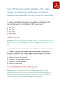 NSG 3500 Maternal Health Exam 2 Q&A &lpar;PDF&rpar; &vert; Galen Nursing &vert; Actual Questions and Correct Answers with Rationale Latest 2026&sol;2027 Already Graded A&plus; Assured Pass