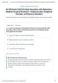 NU 185 Exam 2 NCLEX-Style Questions with Rationales&colon; Medical-Surgical Nursing II &ndash; Cardiovascular&comma; Peripheral Vascular&comma; and Sensory Disorders&NewLine;&NewLine;