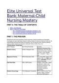 2026&sol;2027 S-Tier Maternal-Child Nursing Test Bank &lpar;Scenarios&rpar; &vert; OB&sol;PEDS Clinical Mastery & Rationale Guide