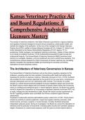 2026&sol;2027 S-Tier Kansas Veterinary Practice Act &lpar;KVPA&rpar; Master Study Guide &vert; KBVE Jurisprudence Law Review&NewLine;'