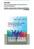 Test Bank - Public&sol;Community Health and Nursing Practice&colon; Caring for Populations&comma; 3rd Edition &lpar;Savage&comma; 2024&rpar;&comma; Chapter 1-22 &vert; All Chapters