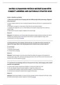 Davies Ultrasound Physics Review Exam with&NewLine;correct answers and rationale updated 2026 