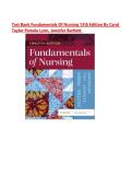 TEST BANK Fundamentals of Nursing &lpar;12TH ED&rpar; by Potter&comma; Perry&comma; Stockert&comma; Hall&comma; and Ostendorf&vert; Chapter 1-50 with Latest Edition 2026&sol;2027