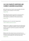CLC 222 COMPLETE QUESTIONS AND&NewLine;CORRECT ANSWERS EXAM REVIEW