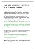 CLC 222 COMPREHENSIVE QUESTIONS&NewLine;AND SOLUTIONS GRADED A&plus;&NewLine;