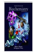 TEST BANK FOR Principles of Biochemistry 5th Edition by Laurence Moran&comma; Robert Horton&comma; Gray Scrimgeour&comma; Marc Perry ISBN&colon; 978-0321707338 COMPLETE GUIDE ALL CHAPTERS COVERED 100&percnt; VERIFIED A&plus; GRADE ASSURED