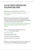 CLC 222 TESTED QUESTIONS AND&NewLine;SOLUTIONS FINAL PAPER&NewLine;