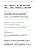 CLC 222 UPDATED ACTUAL QUESTIONS&NewLine;AND CORRECT ANSWERS EXAM SCRIPT&NewLine;