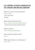 CLC CERTIFIED LACTATION COUNSELOR ALPP&NewLine;KEY CONCEPTS AND PRACTICE QUESTIONS&NewLine;