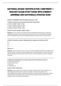 National Board Certification&colon; Component 1&NewLine;Biology Exam Study Guide with correct&NewLine;answers and rationale updated 2026 