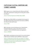 CLETS EXAM VI ACTUAL QUESTIONS AND&NewLine;CORRECT ANSWERS&NewLine;