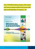 Solution manual for medical assisting administrative clinical competencies mindtap course list 9th edition