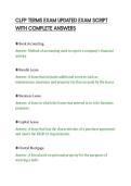 CLFP TERMS EXAM UPDATED EXAM SCRIPT WITH COMPLETE ANSWERS&period;pdf&NewLine;&NewLine;