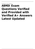 ABMDI Exam &vert; Death Investigation&comma; Forensic Science&comma; Evidence Collection&comma; Gunshot Wounds & Expert Testimony &vert; Actual Exam Questions & Verified Answers &vert; Updated 2026&sol;2027 &vert; Instant Download&NewLine;