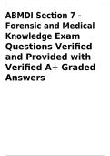 ABMDI Section 7 Forensic and Medical Knowledge Exam &vert; Algor Mortis&comma; Decomposition&comma; Serology & Firearms &vert; Actual Exam Questions & Verified Answers &vert; Updated 2026&sol;2027 &vert; Instant Download&NewLine;