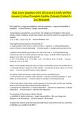 NCLE Exam Questions with all Correct & 100&percnt; Verified Answers &vert;Actual Complete Update &vert;Already Graded A&plus; &lpar;Just Released&rpar;