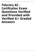 Arizona Fiduciary Certification Exam &vert; Disciplinary Procedures&comma; AOC Rules&comma; Bonds&comma; Hearings & Certificate Renewal &vert; Actual Exam Questions & Verified Answers &vert; Updated 2026&sol;2027 &vert; Instant Download&NewLine;