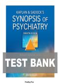 TEST BANK FOR Kaplan & Sadock&rsquo;s Synopsis of Psychiatry&comma; Twelfth&comma; North American Edition by Robert Boland&comma; Marcia Verduin&comma; Dr&period; Pedro Ruiz ISBN&colon; 978-1975145569 COMPLETE GUIDE 100&percnt; VERIFIED ALL CHAPTERS COVERED A&plus; GRADE ASSURED&excl;&excl;&excl;&excl;&excl;