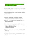 DEFENSE AMMUNITION CENTER EXAMS WITH CORRECT ANSWERS &sol;GRADED A&plus; &sol;GUARANTEED PASS 