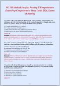 NU 185 Medical Surgical Nursing II Comprehensive&NewLine;Exam Prep Comprehensive Study Guide 2026&comma; Exams&NewLine;of Nursing