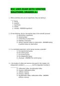 BSC 1005 EXAM WITH VERIFIED SOLUTIONS &sol;ACTUAL EXAMS &sol;PRACTICE TEST 