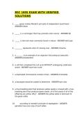 BSC 1005 EXAM WITH VERIFIED SOLUTIONS &sol;ACTUAL EXAMS &sol;VERIFIED ANSWERS &sol;GRADED A&plus;