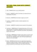 BSC1005L FINAL EXAM WITH CORRECT ANSWERS &sol;ACTUAL EXAMS &excl;&excl;&excl;