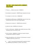 FAU BSC 1005 EXAM WITH CORRECT SOLUTIONS&sol;GRADED A&plus; &sol;PRACTICE TEST