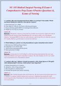 NU 185 Medical Surgical Nursing II Exam 4 &lpar;2026&rpar;&NewLine;Exam 4 Practice Questions & Rationales 2&comma; Exams of&NewLine;Nursing