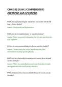 CMN 552 EXAM 2 COMPREHENSIVE&NewLine;QUESTIONS AND SOLUTIONS&NewLine;
