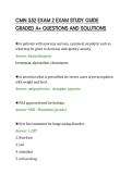 CMN 552 EXAM 2 EXAM STUDY GUIDE&NewLine;GRADED A&plus; QUESTIONS AND SOLUTIONS