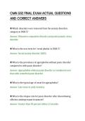 CMN 552 FINAL EXAM ACTUAL QUESTIONS&NewLine;AND CORRECT ANSWERS&NewLine;