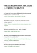 CMN 552 FINAL EXAM STUDY GUIDE GRADED&NewLine;A&plus; QUESTIONS AND SOLUTIONS&NewLine;