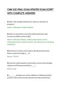 CMN 552 FINAL EXAM UPDATED EXAM SCRIPT&NewLine;WITH COMPLETE ANSWERS&NewLine;