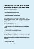 WHMIS Exam 2026&sol;2027 with complete solutions A&plus; Graded Pass Guaranteed&period;