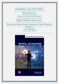 Payroll Accounting 2026 Release Solutions Manual &vert; 7 Chapters &vert; Exercises&comma; Problems & Answers &vert; Landin & Schirmer