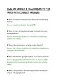 CMN 552 MODULE 4 EXAM COMPLETE TEST&NewLine;PAPER WITH CORRECT ANSWERS