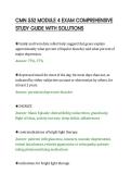 CMN 552 MODULE 4 EXAM COMPREHENSIVE&NewLine;STUDY GUIDE WITH SOLUTIONS&NewLine;