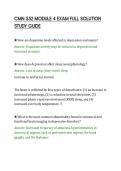 CMN 552 MODULE 4 EXAM FULL SOLUTION&NewLine;STUDY GUIDE&NewLine;