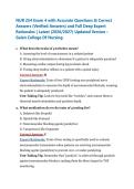NUR 254 Exam 4 with Accurate Questions & Correct Answers &lpar;Verified Answers&rpar; and Full Deep Expert Rationales &vert; Latest &lpar;2026&sol;2027&rpar; Updated Version &ndash; Galen College Of Nursing