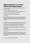 ECMO Specialist Exam &ndash; 101 Practice Questions with Complete Solutions
