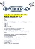IAHSS ADVANCED OFFICER UPDATED ACTUAL ANSWERS AND QUESTIONS SET A&period;pdf