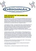 IAHSS ADVANCED TEST TIPS ANSWERS AND QUESTIONS SET A&period;pdf