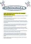 IAHSS ADVANCED EVALUATION SETS ANSWERS AND QUESTIONS SET A&period;pdf