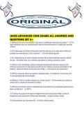 IAHSS ADVANCED CORE EXAMS ALL ANSWERS AND QUESTIONS SET A&period;pdf