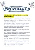 FLORIDA SAFETY OFFICER 2027 ANSWERS AND QUESTIONS SET A&period;pdf